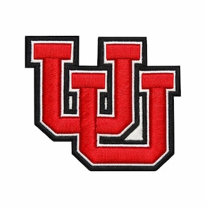 Parche con letra universitaria, parche con inicial entrelazada, parches bordados estilo universitario para planchar.