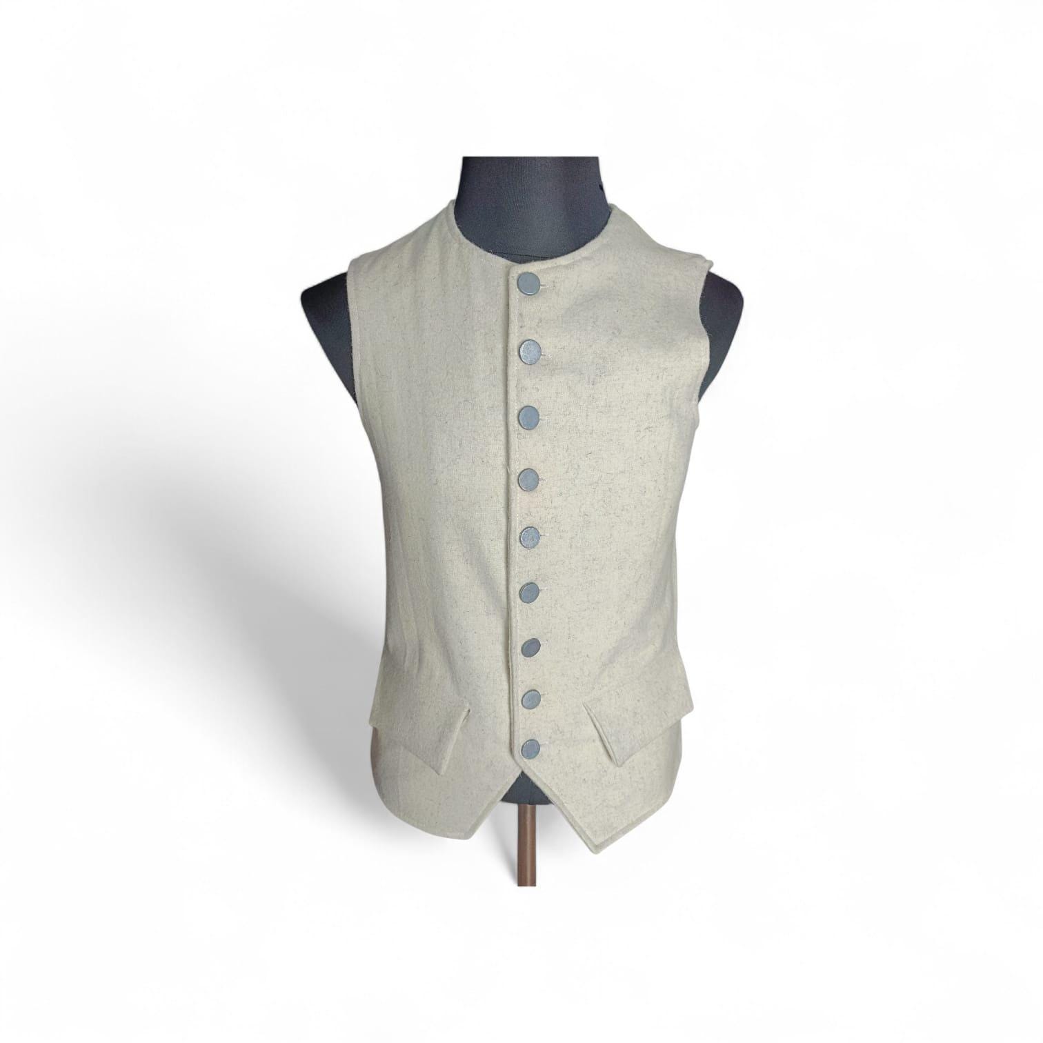 Authentic Handmade 18th Century Colonial Era Short Style Waistcoat or ...