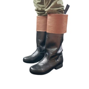 Handmade 18th Century Riding Boots Colonial Pirate Buccaneer Boots Made of Leather