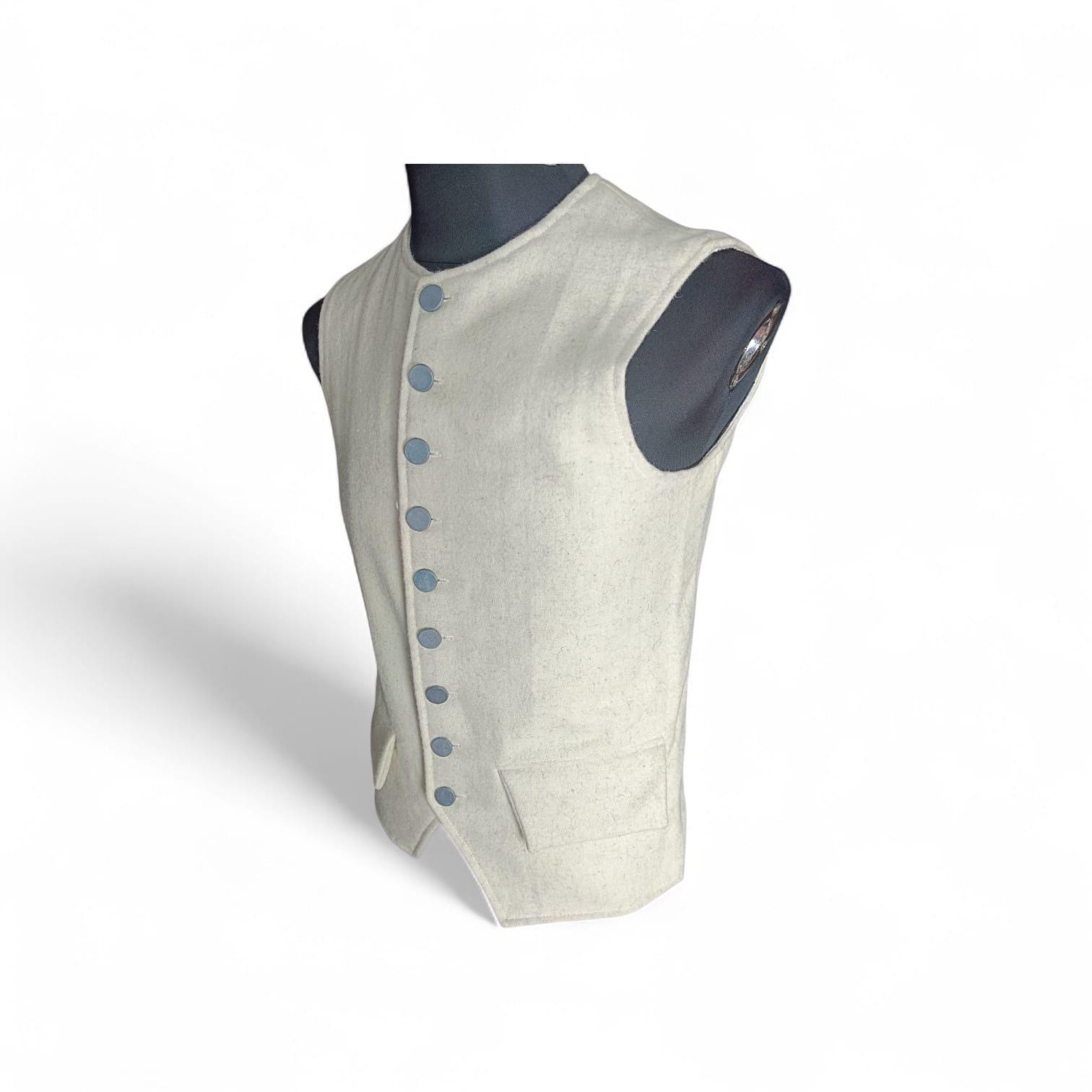 Authentic Handmade 18th Century Colonial Era Short Style Waistcoat or ...