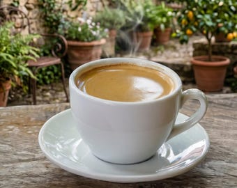 Handmade Espresso Cup and Saucer Set 90ml