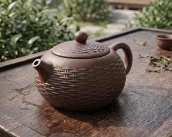 Yixing Style Clay Teapot 550ml, Handmade Chinese Zisha Teapot