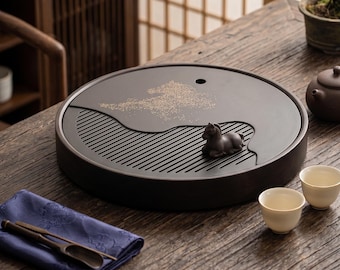 Round Bamboo Tea Tray Chaban 25cm | Chinese Gongfu Tea Board