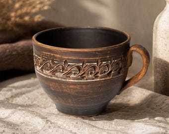Handmade Ceramic Tea Cup 600ml