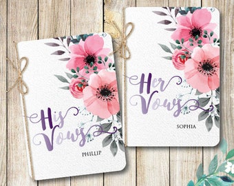 Wedding Vow Books, Printable vow books, DIY wedding vow books, His vows, Her vows, Wedding printables