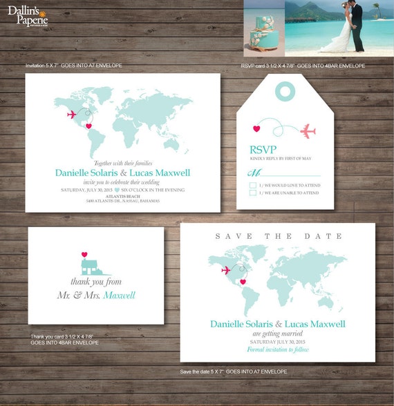 Destination Wedding Invitation Printables Beach Wedding Map Invitation Customized Diy Wedding Turquoise