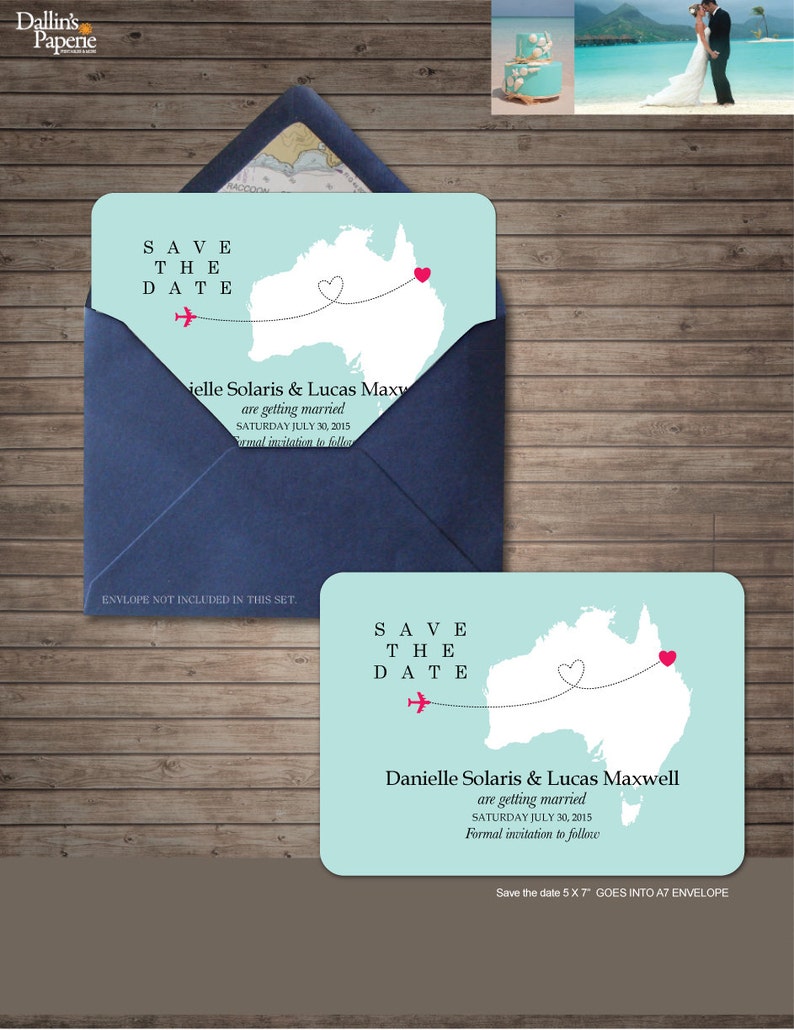 Destination Wedding Invitation printables Save the date Etsy