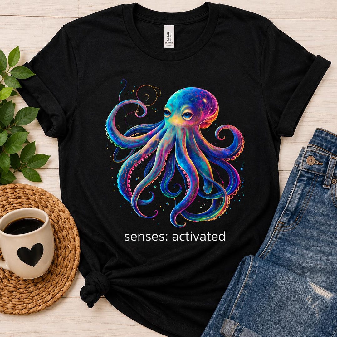 Senses Activated Octopus Tee