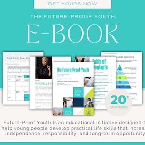 Libro electrónico para jóvenes con visión de futuro: Dinero, IA y habilidades para la vida para adolescentes (de 14 a 18 años)