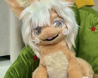 Made in Abyss Nanachi Plush, Handmade Fursuit Plush Doll, Made in Abyss Inspired, Fantasy Creature Dolls, Anime Fans Best Gift