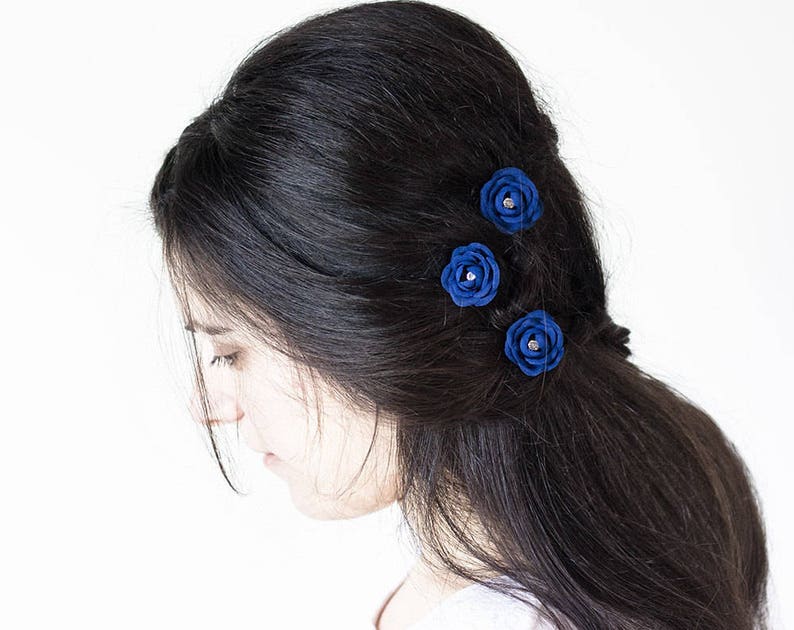 Ultra Violet flower bobby pin Purple wedding flower Bridal flower Small flower bobby pin Ultra Violet Wedding bobby pin hair accessory 719