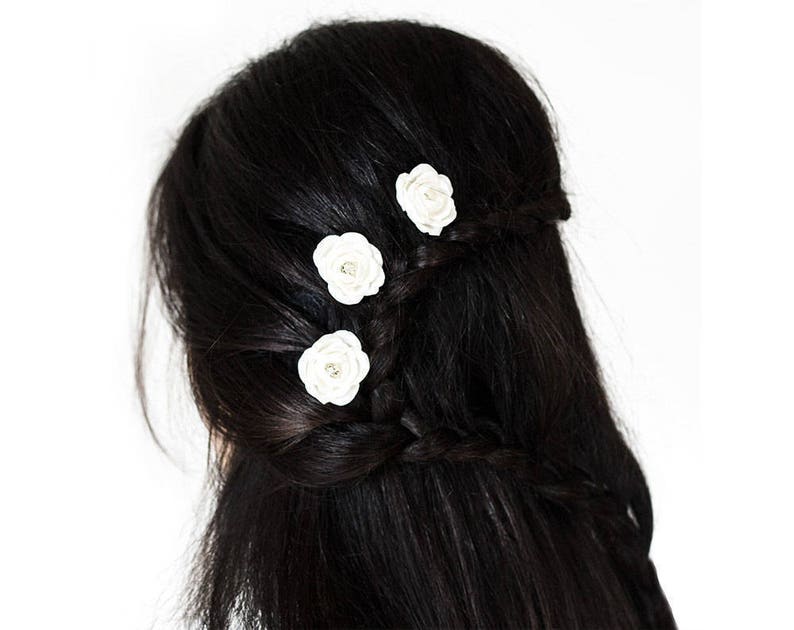 Ultra Violet flower bobby pin Purple wedding flower Bridal flower Small flower bobby pin Ultra Violet Wedding bobby pin hair accessory 719