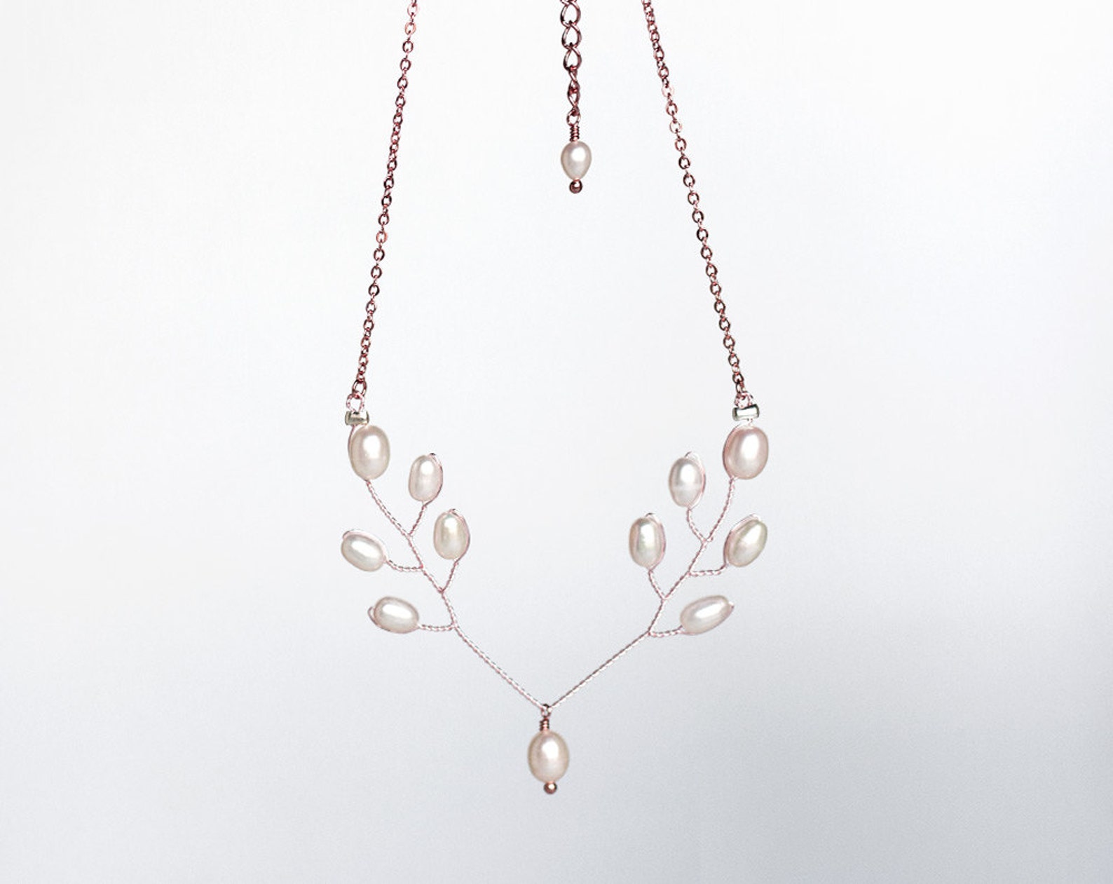 колье розовое золото