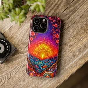 Mystic Sunset Mandala Phone Cover | Magnetic Impact-Resistant Case For iPhone 13-17 Series Air Pro Max and Galaxy S21-26 Series Ultra Plus