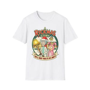 Camiseta de Rickmas Story / Diseño de parodia de Rick y Morty: Una historia de Navidad
