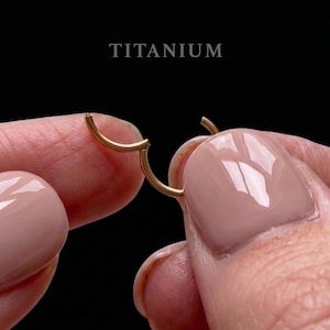 20G/18G/16G titanium clicker / scharnierende neusring segment / septum clickerring / kraakbeenring / neusring / helixoorbel hoepel / E003