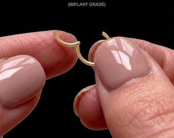 20G/18G/16G Titan Clicker / Scharniersegment Nasenring / Septum Clicker Ring / Knorpelring / Nasenring / Helixohrring Hoop / E003