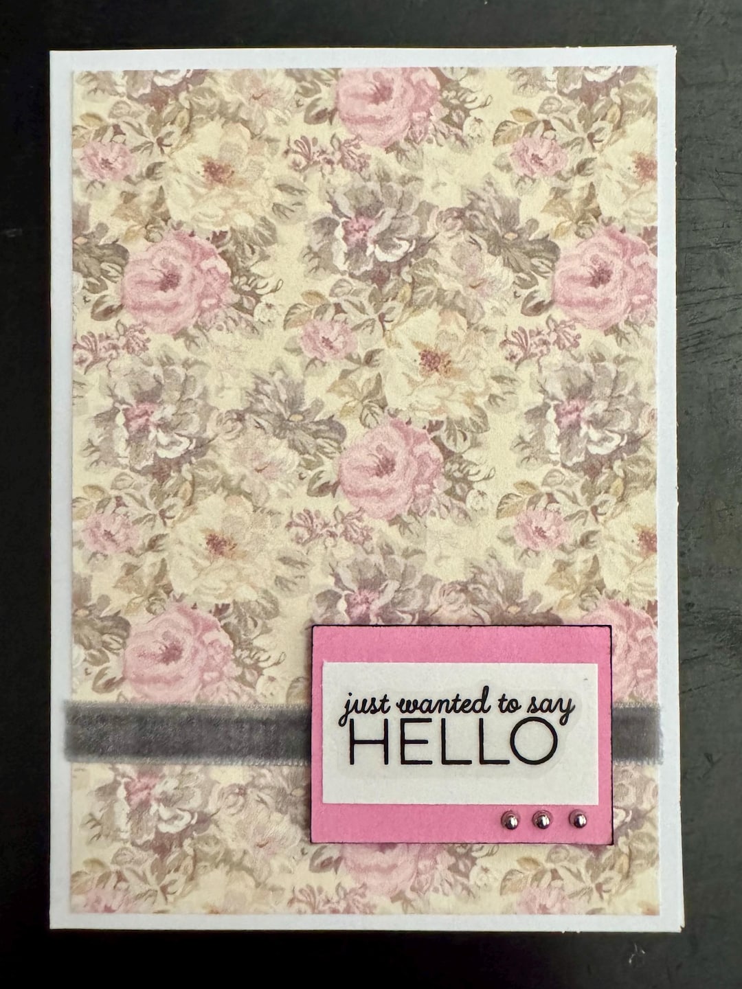Handmade Hello Card - Blank Inside - Etsy