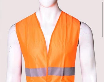 Gilet de sécurité haute visibilité | Gilet réfléchissant durable | Taille unique | Construction, jogging, événements, musées. 6, 12, 24 et 36 unités
