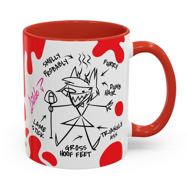 Alastor Hazbin Hotel Helluva Boss Mug Collectible | Radio Demon Bloody Coffee Cup (11oz)