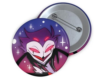 Stolas Pin  |  Stolas Helluva Boss  |  Stolas Button Pin  |  Button Pin 2.25"