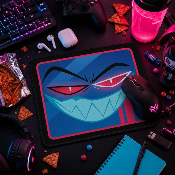 Hazbin Hotel  |  Vox VoxTek Mouse Pad  |  9in x 7in  Gaming Desk Pad  |  Gift for fans