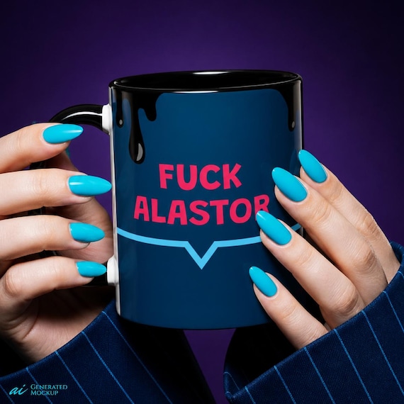 Hazbin Hotel F*ck Alastor Vox Mug | Hellaverse Ceramic Coffee Cup Hazbin Hotel F*ck Alastor Vox Mug | Hellaverse Ceramic Coffee Cup