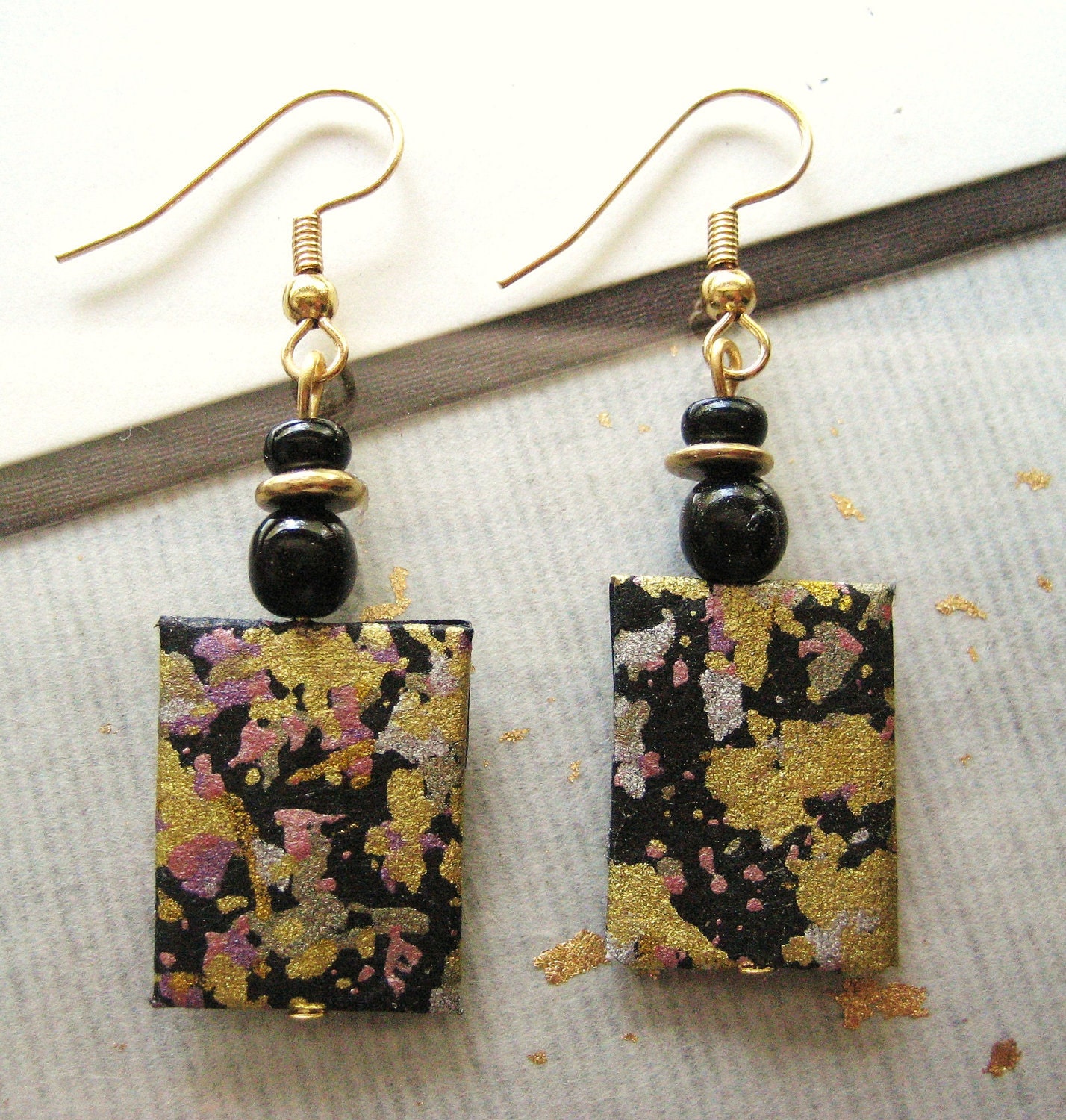 Washi paper earrings Clearance