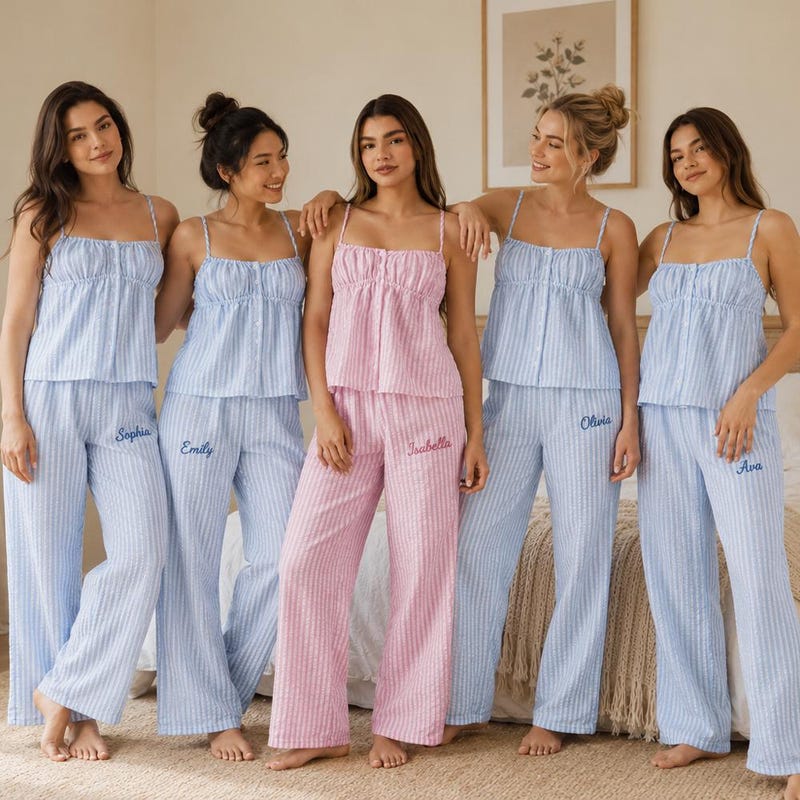 Striped Pajamas - Etsy
