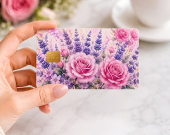 Custom Credit Card Skin, Personalized Vinyl Card Cover, Waterproof Card Wrap, Gift for Her