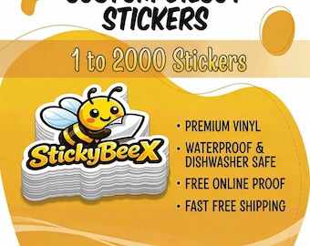 Custom Logo Vinyl Stickers: Die Cut, Waterproof Business Stickers, Bulk Orders