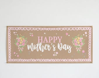 Alles Gute zum Muttertag, Papierbanner, Partydekor