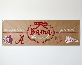 Universität von Alabama Abschlussbanner, Bama, kundenspezifisches Papierbanner, personalisiertes Partydekor