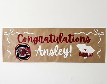University of South Carolina, Graduation Banner, Custom Paper Banner