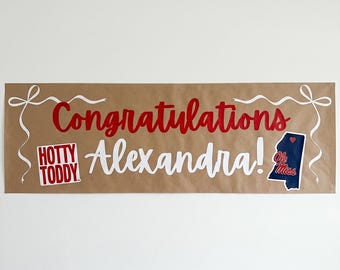 Ole Fräulein, Abschlussbanner, benutzerdefinierte Papierbanner, personalisiertes Partydekor