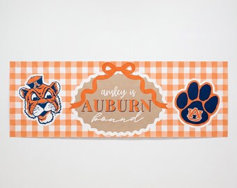 Auburn, Abschlussbanner, benutzerdefinierte Papierbanner, personalisiertes Schild