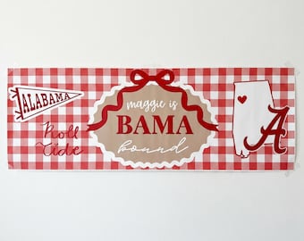 Universität von Alabama Abschlussbanner, Bama, kundenspezifisches Papierbanner, personalisiertes Partydekor