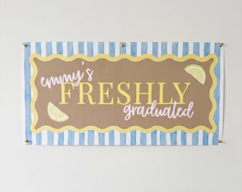 Graduation Banner, Custom Paper Banner, Personalized Party Decor
