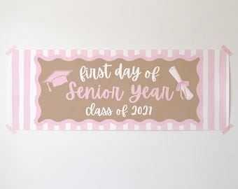 Senior Year First Day of School Banner, Class of 2027