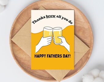 Tarjeta del Día del Padre / Gracias por todo lo que haces / Regalo para papá, esposo, abuelo, padrastro, hijo