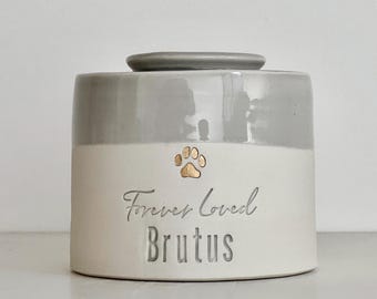 Custom pet urn, tapered shape, largest sizes . personalized dog urn