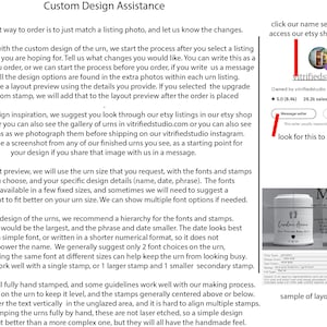 A design preview can be requested for the custom urns made by vitrifiedstudio, this sheet describes how to request it.