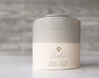 Custom pet urn, larger sizes.  personalized urn for pet or human ashes