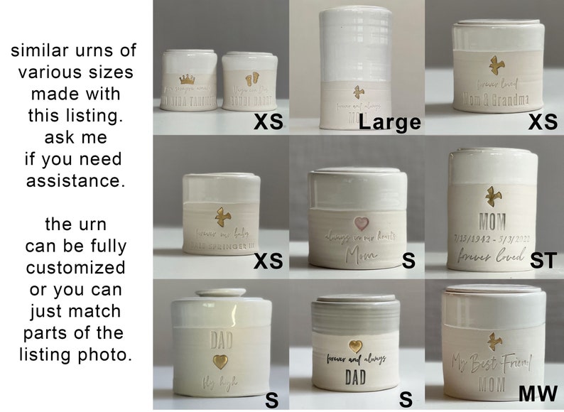 custom urn. FLAT lid customized urn for partial adult cremains. Custom Dad urn or Mom urn image 8