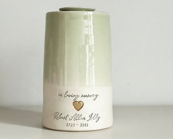 Custom adult urn: tapered shape, largest sizes. cremation memorial