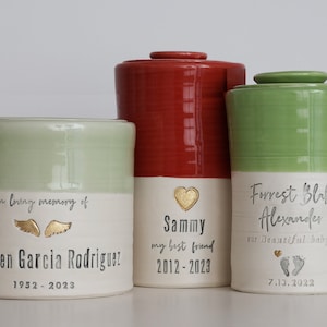 design your own larger sizes urn. personalized name & date vitrifiedstudio