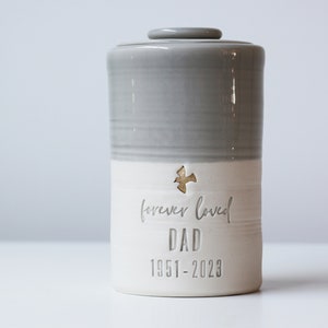 Custom cremation urn, larger sizes. for partial volume adult urn or child.  vitrified studio