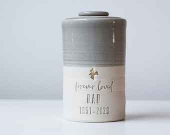 UK shipping activated Custom urn, larger sizes. partial volume adult urn urn or child urn. cremation urn for ashes by vitrified studio