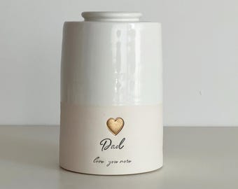 Custom cremation urn Largest sizes, Tapered shape for adult human ashes.