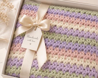 Modèle facile de couverture au crochet en point de mousse, jeté épais pour débutants (PDF)